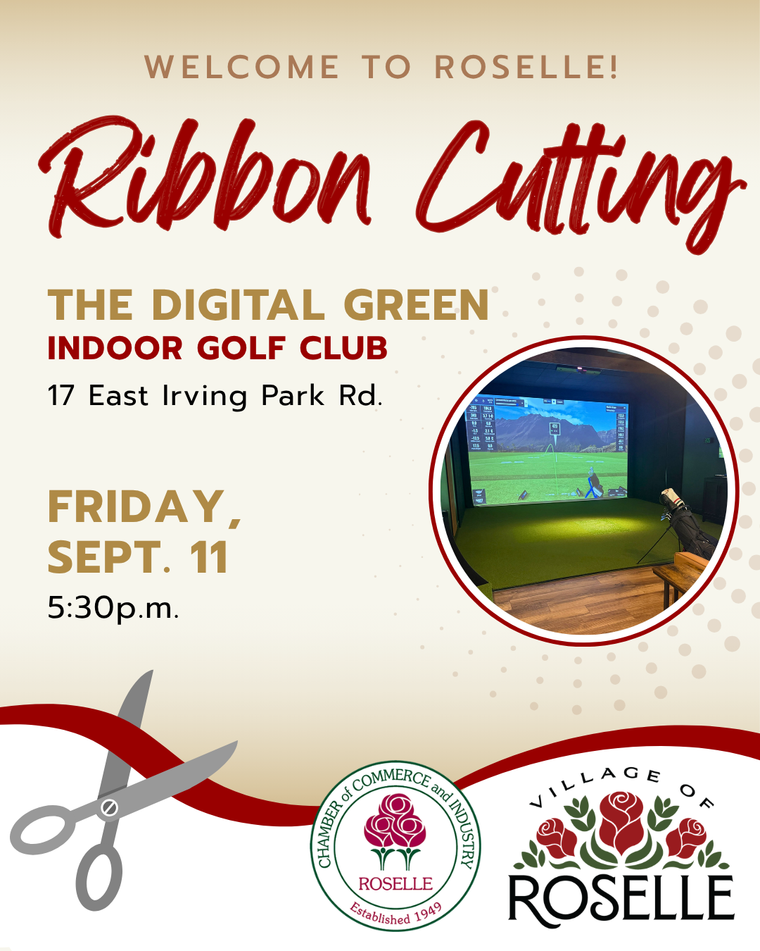 Ribbon Cutting: The Digital Green Indoor Golf Club